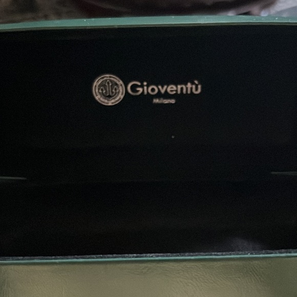 Gioventu Milano Dark Green Hard Shell Eyeglass Case - Picture 2 of 10